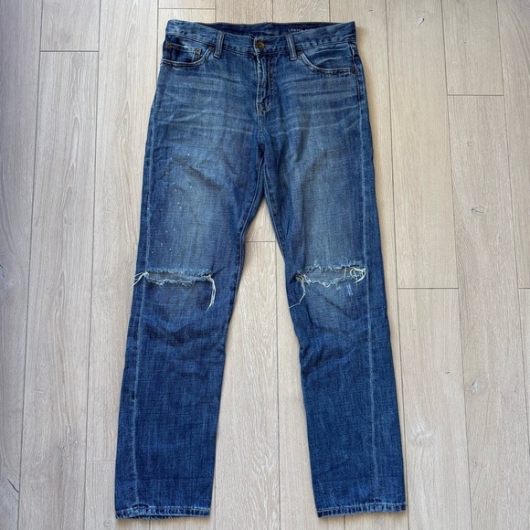 Lowrys Farm Japanese Brand Distressed Straight Jeans Women’s Size 4 - Picture 1 of 12